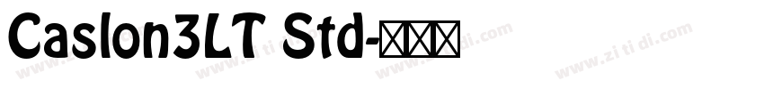 Caslon3LT Std字体转换